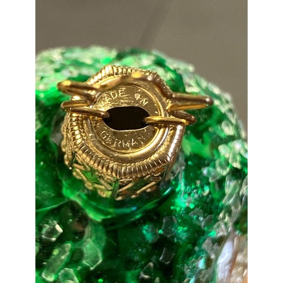 Vintage German Ornament Pinecone with Bird Blown Glass Sugar Glitter as is - Picture 13 of 13